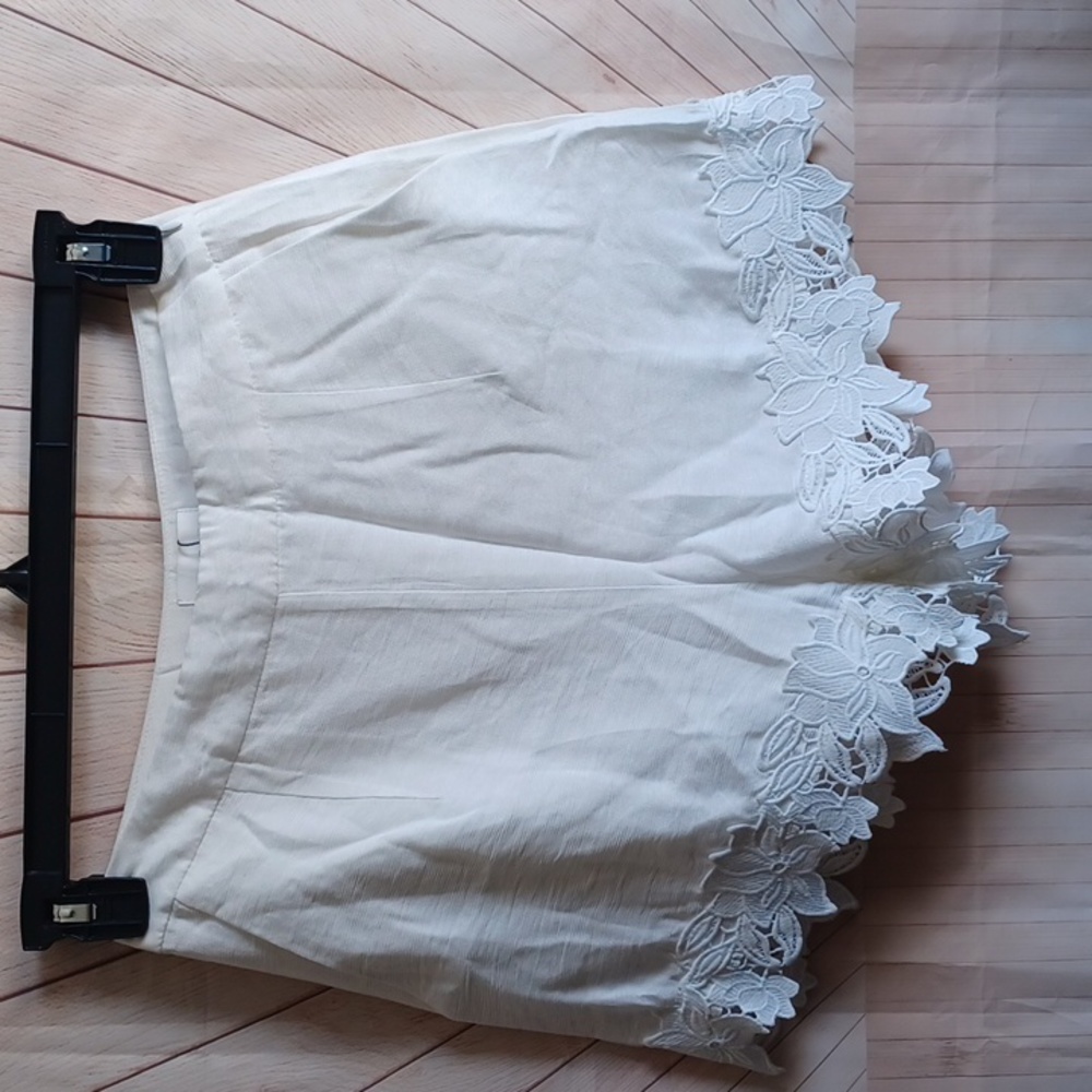 Sugarlips Crochet SHORTS MEDIUM white ivory